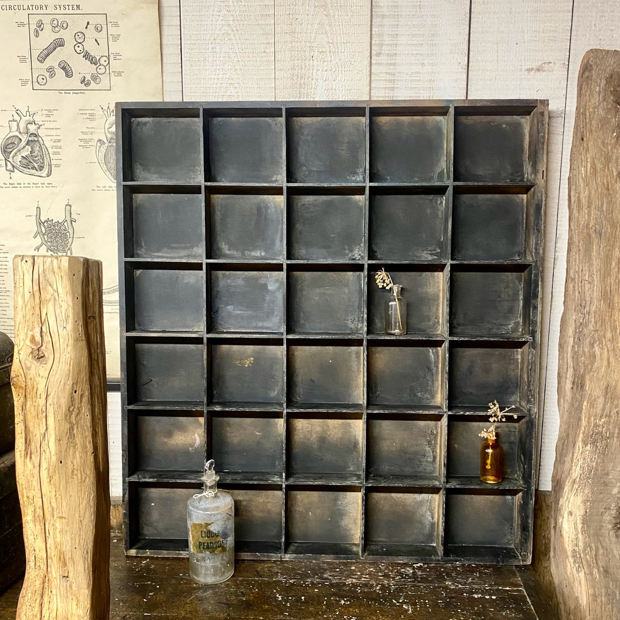Vintage Wooden Pigeon Holes