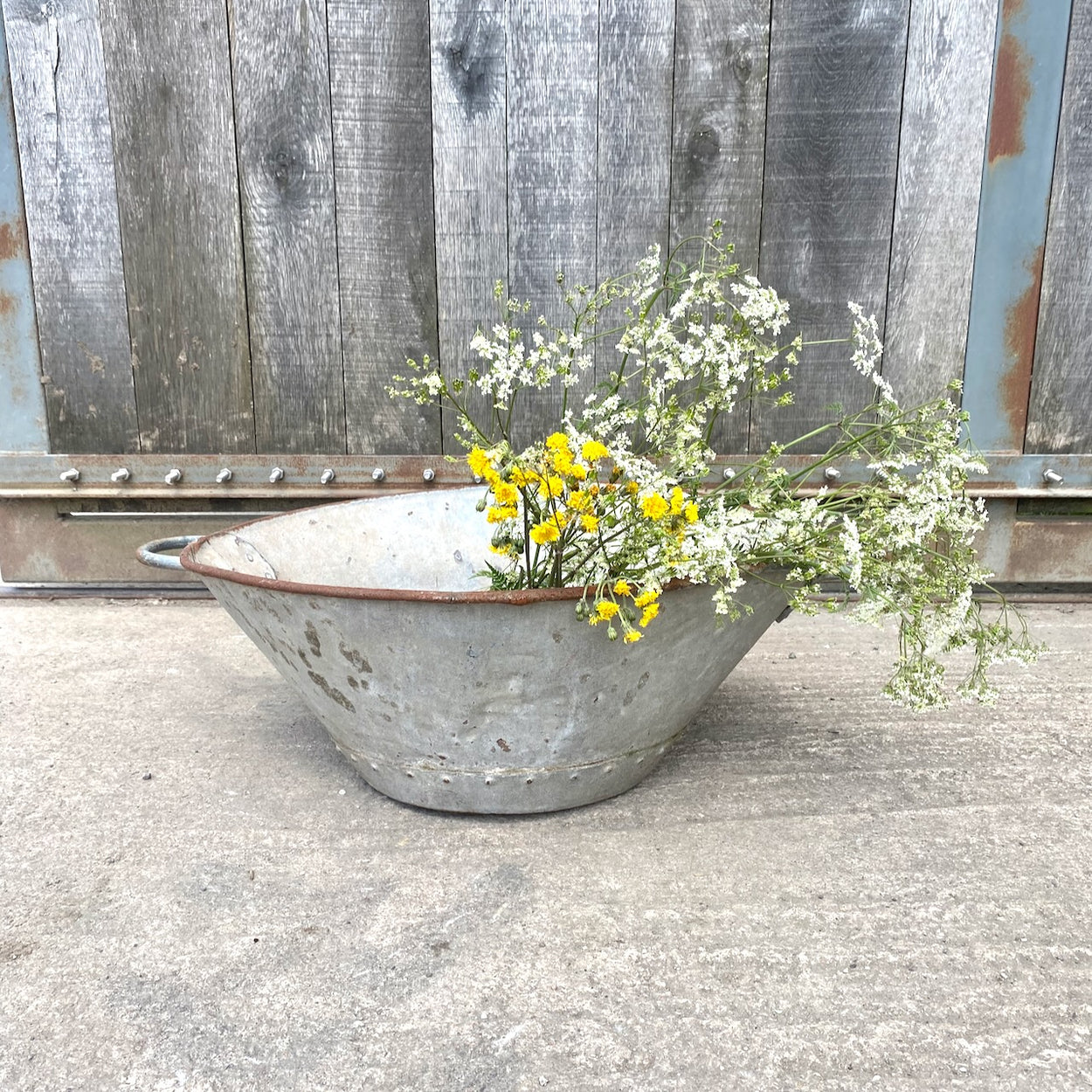 Wonky Oval Galvanised Bath/Planter