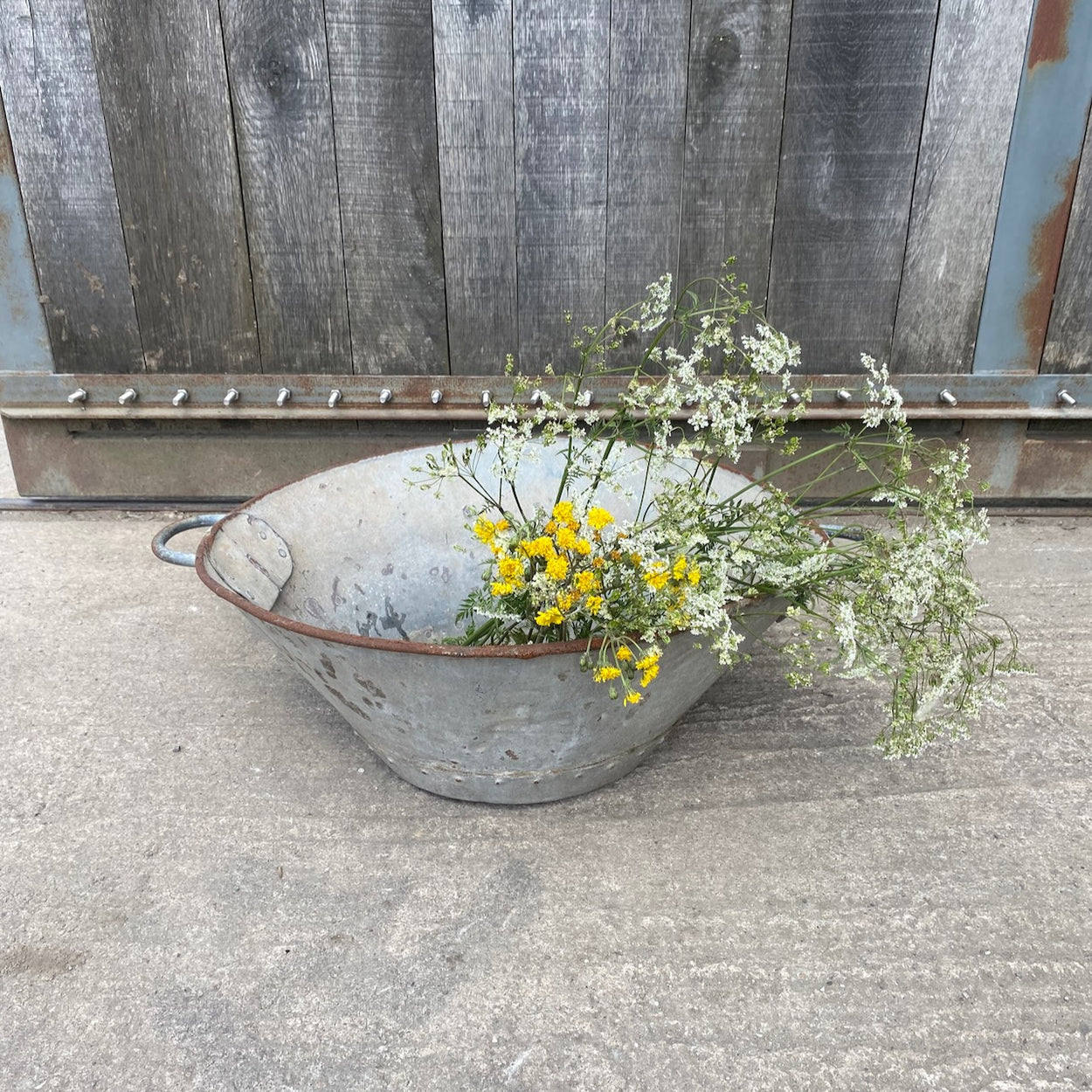 Wonky Oval Galvanised Bath/Planter