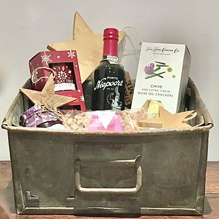 Vintage Metal Tote Box
