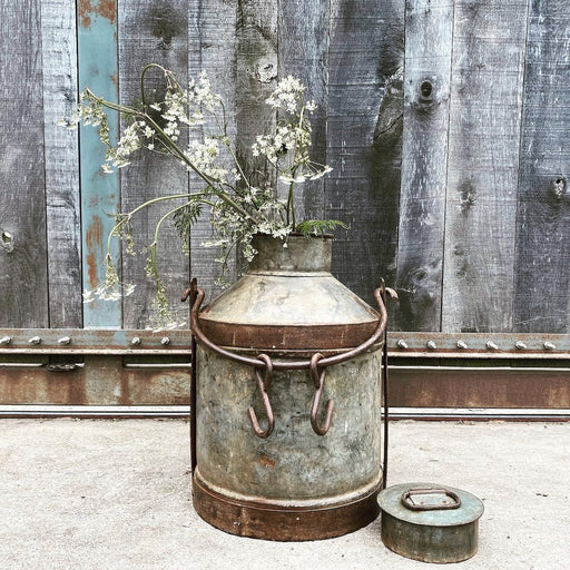 Rustic Aluminium Milk Churn