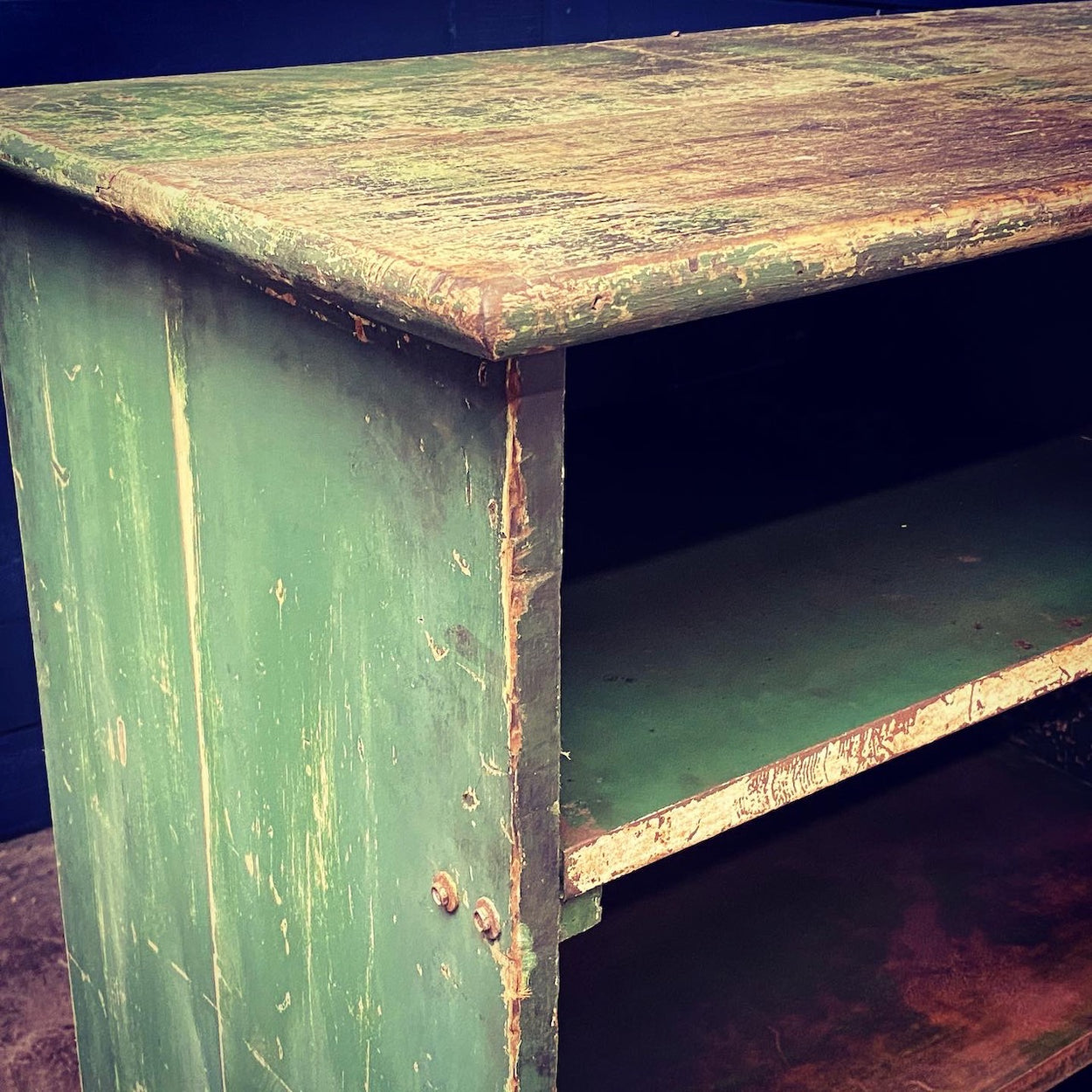Green Wooden Engineers Cabinet