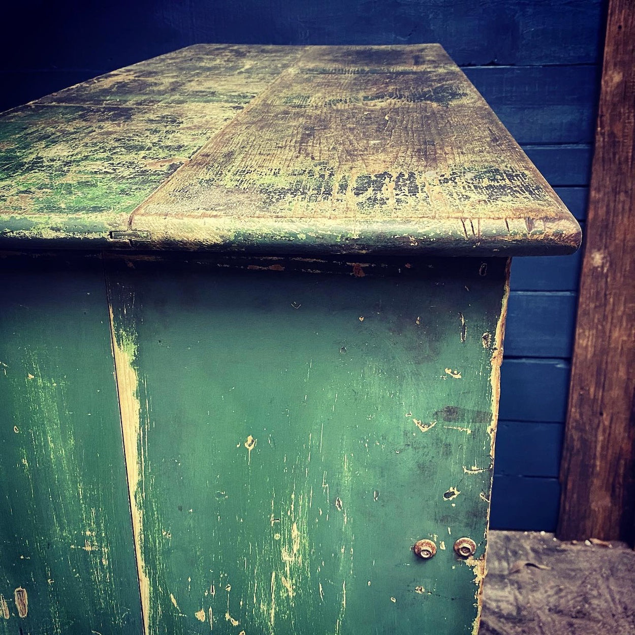 Green Wooden Engineers Cabinet