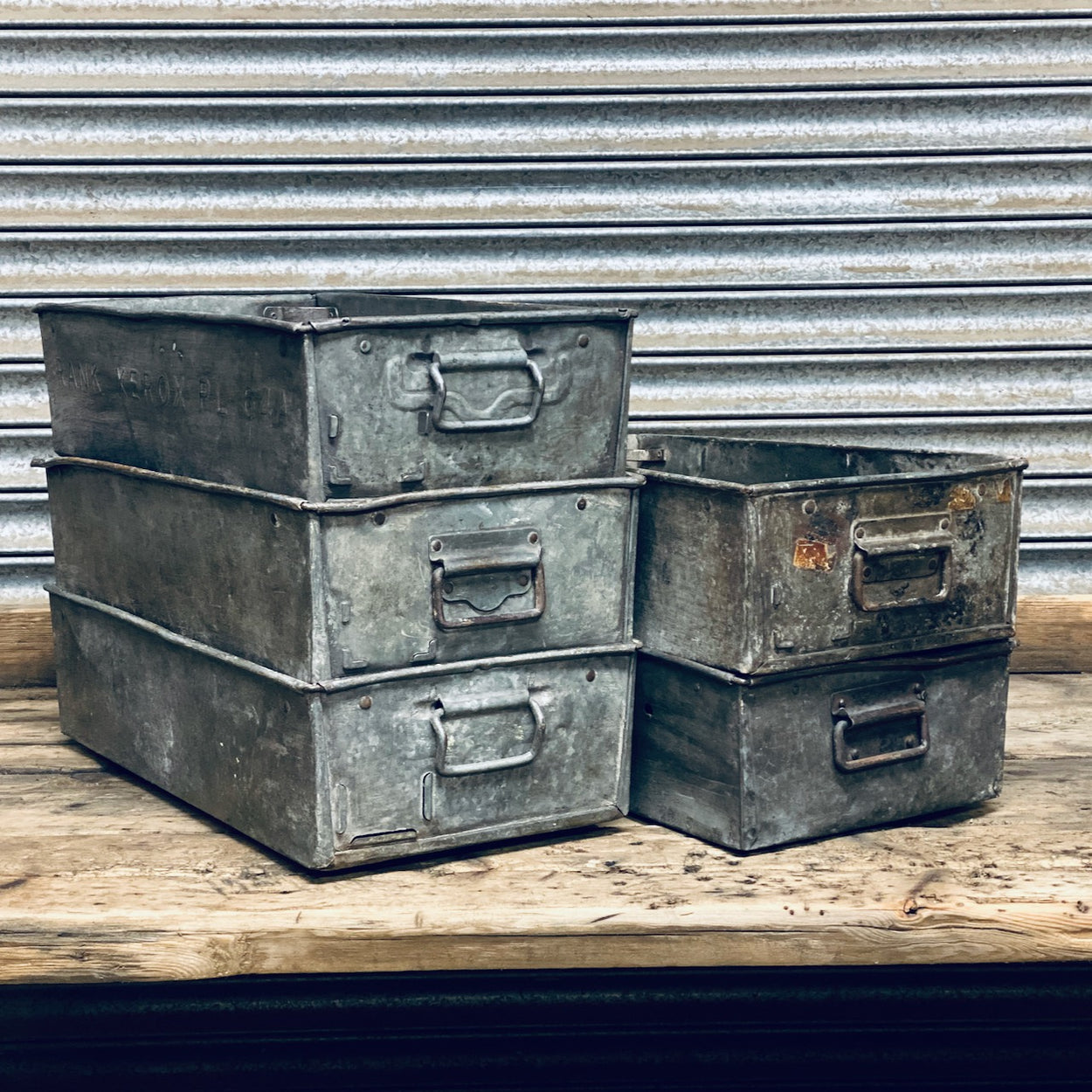Large Vintage Tote Box