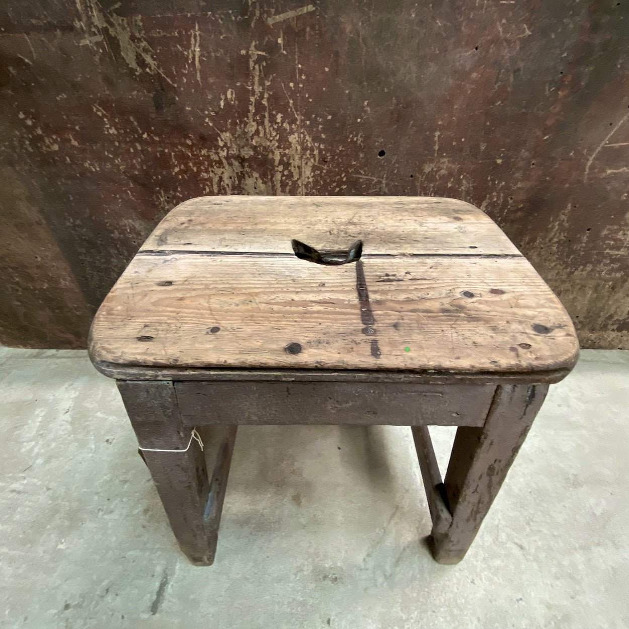 Primitive Antique Pine Stool