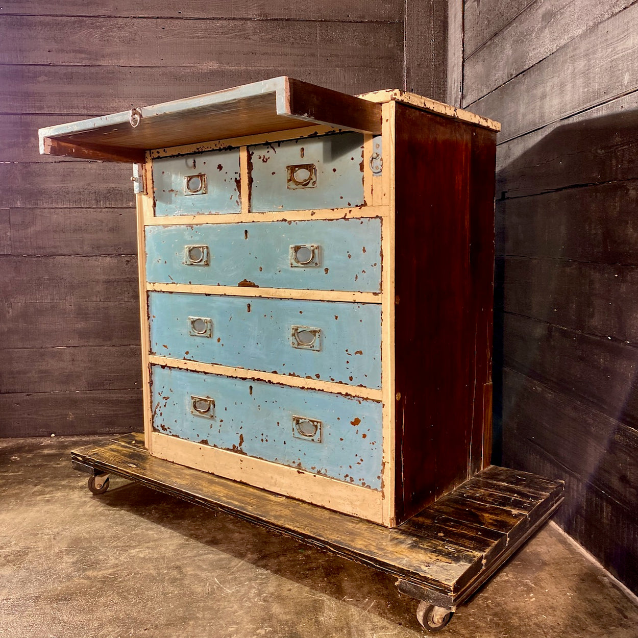 Antique Military Campaign Chest