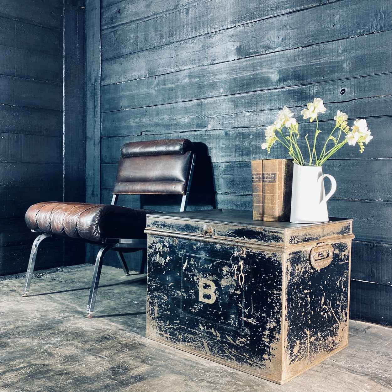 Vintage Steel Deed Box