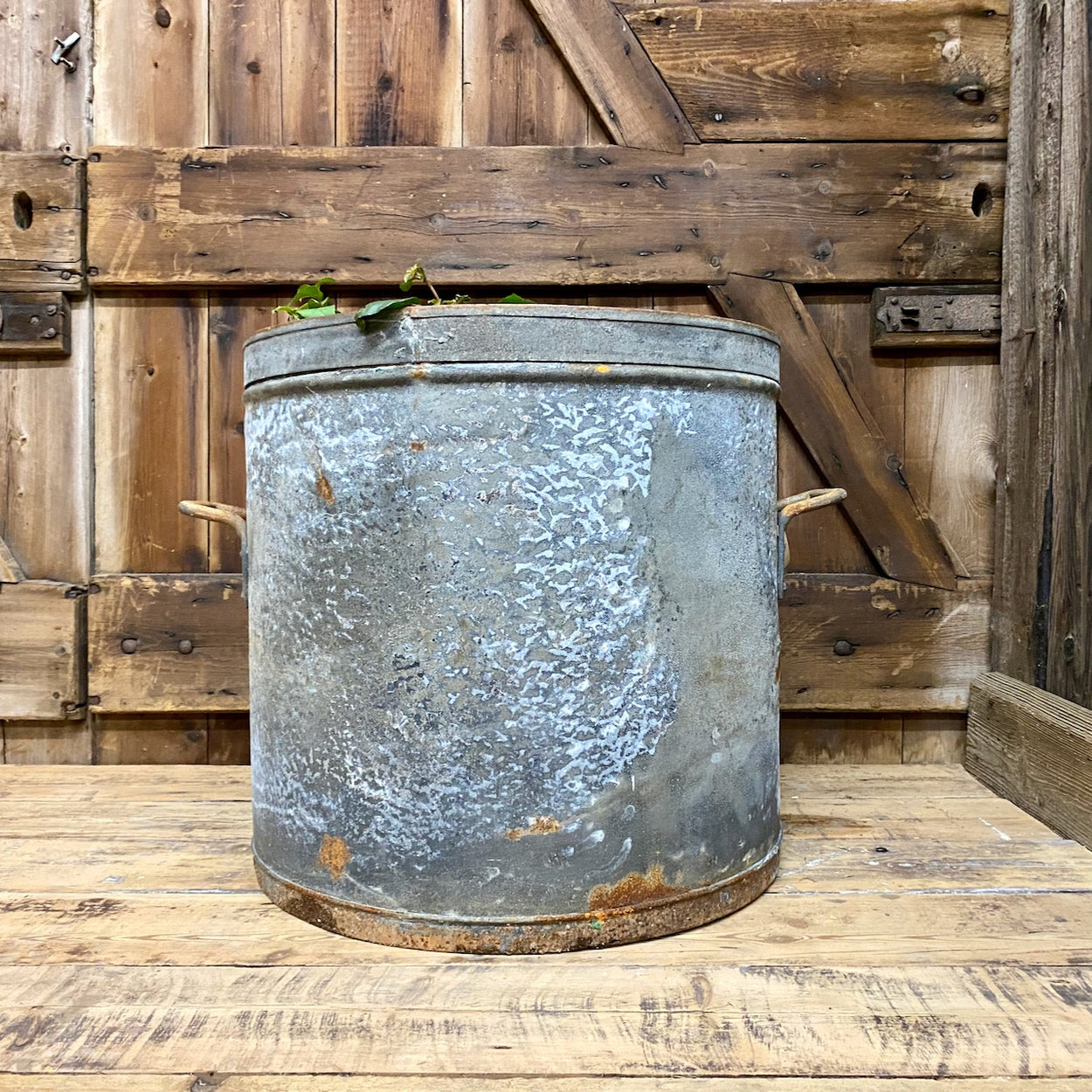 Galvanised Bin