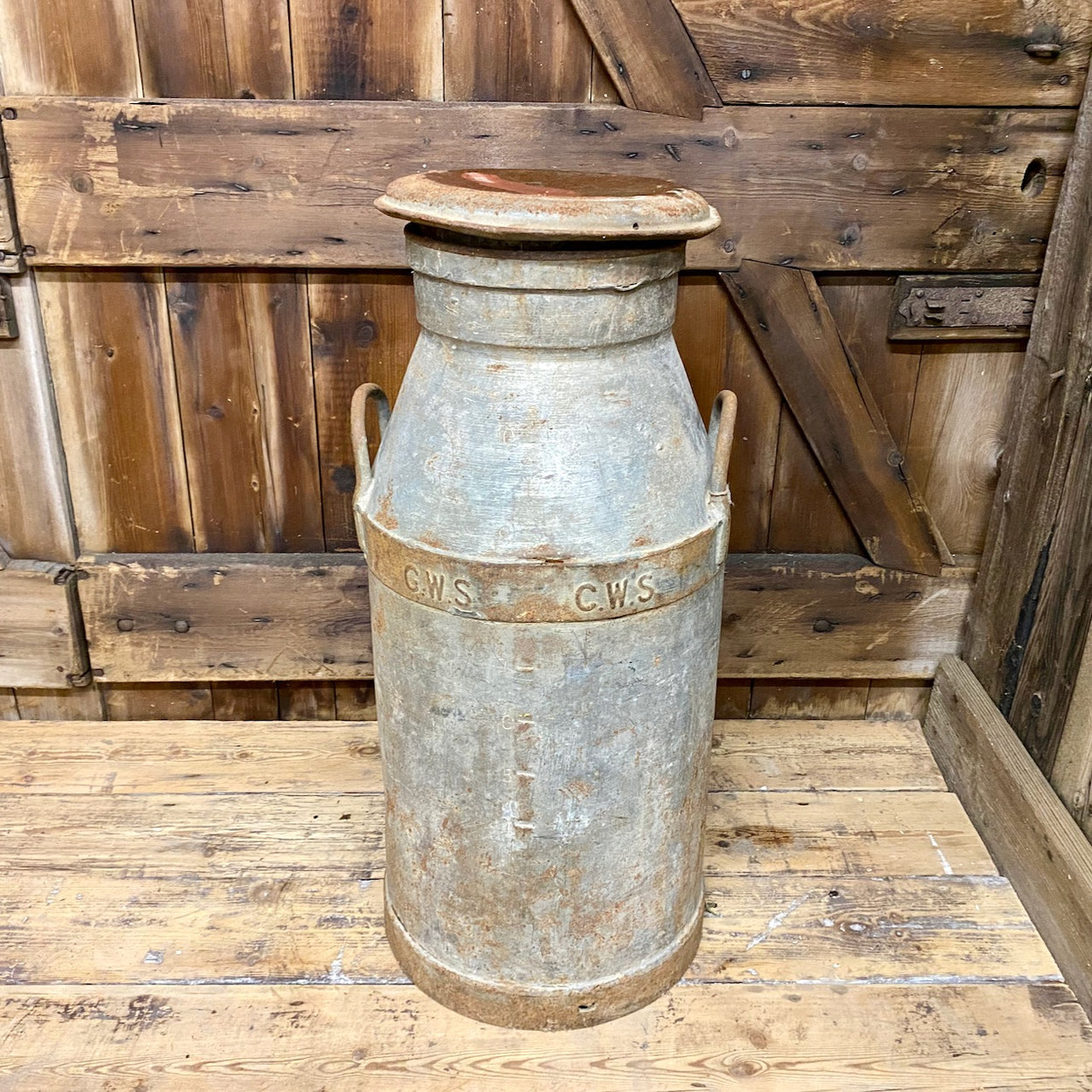 Large Vintage Rustic Welsh Milk Churn