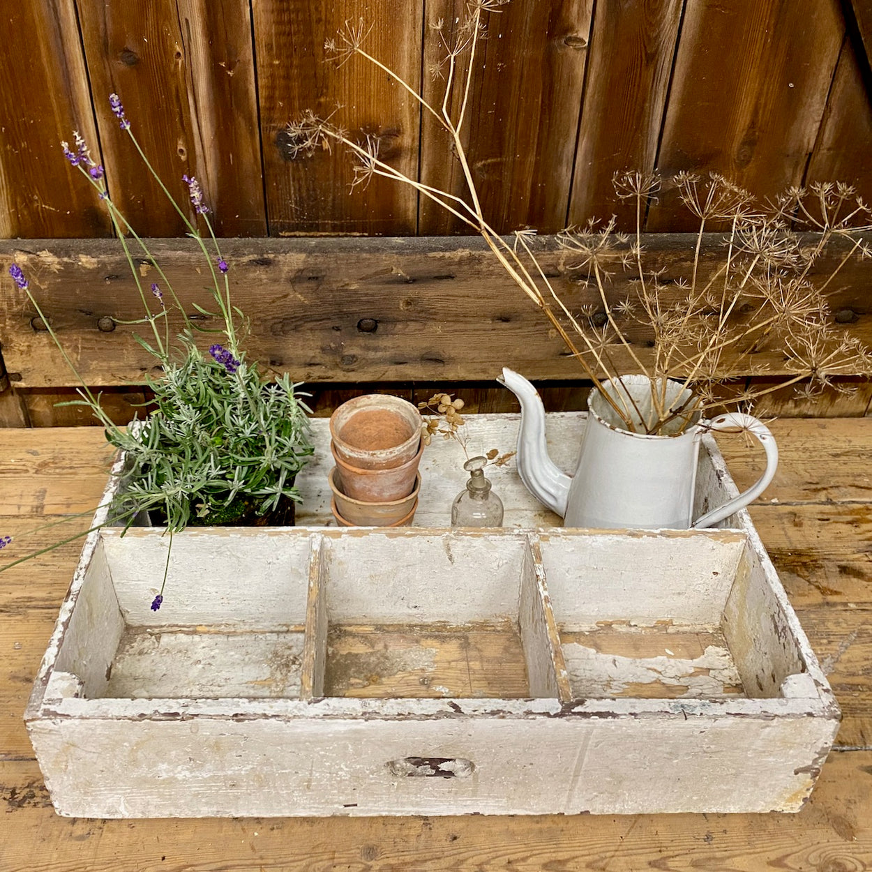 White Wooden Box