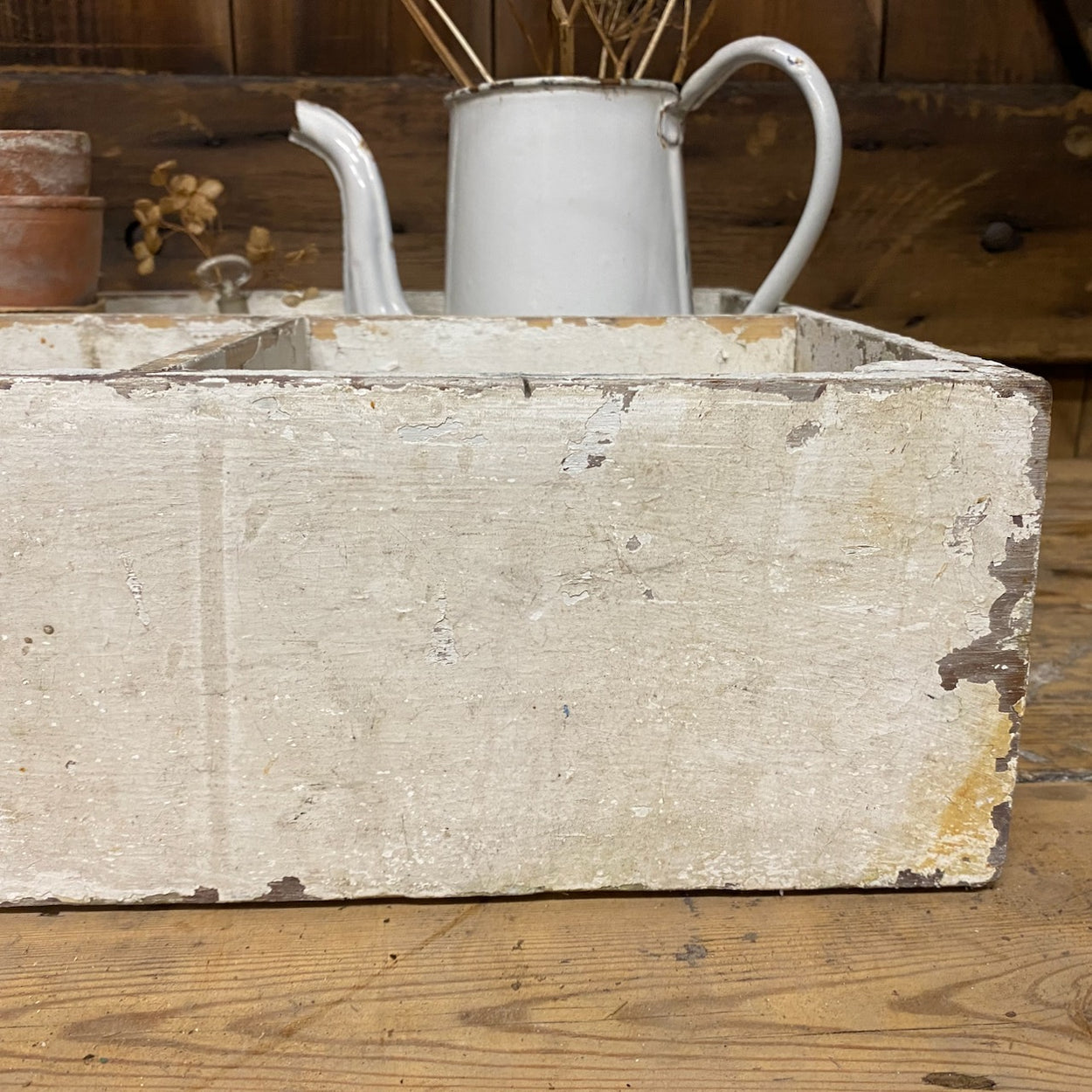 White Wooden Box