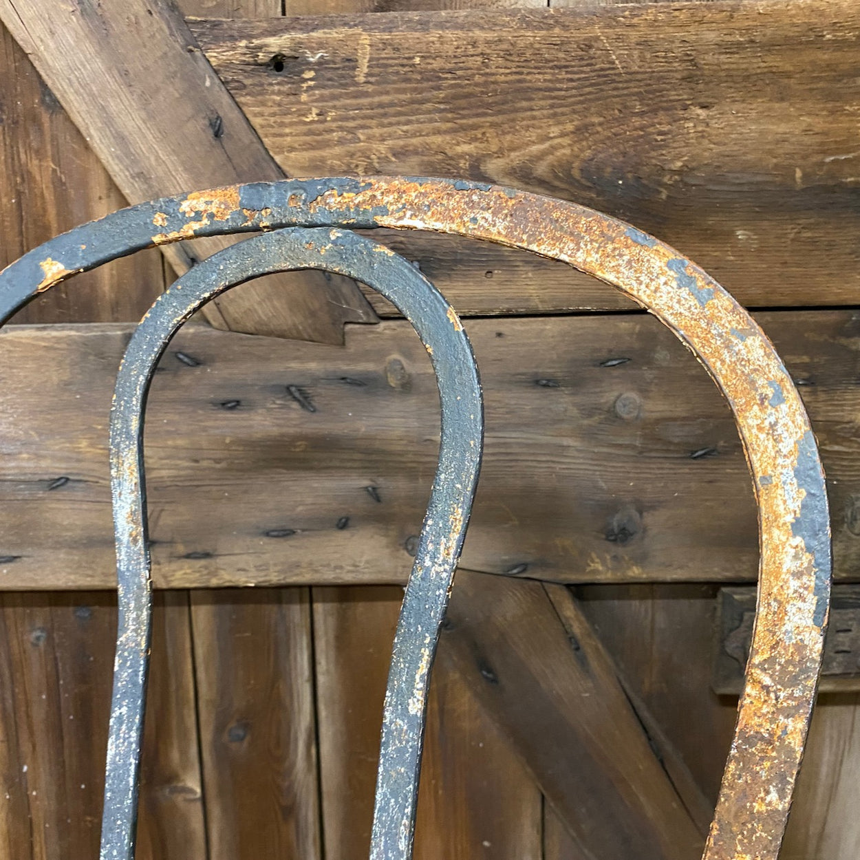 Pair of Antique French Metal Chairs