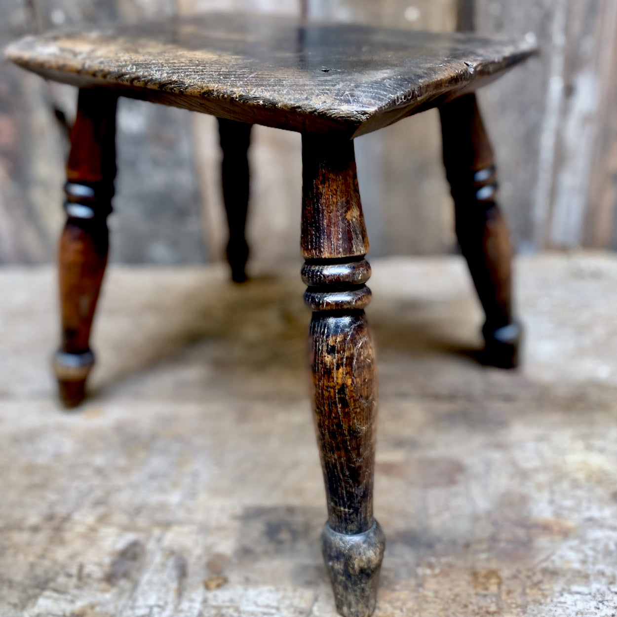 Antique Elm Stool