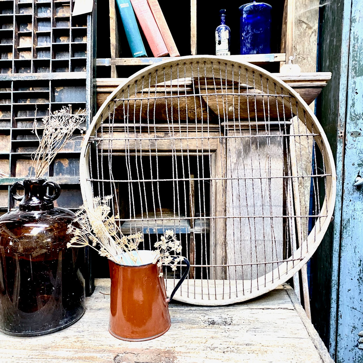 Large Rustic Vintage Sieve