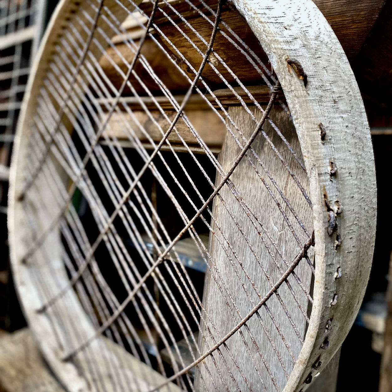 Large Rustic Vintage Sieve