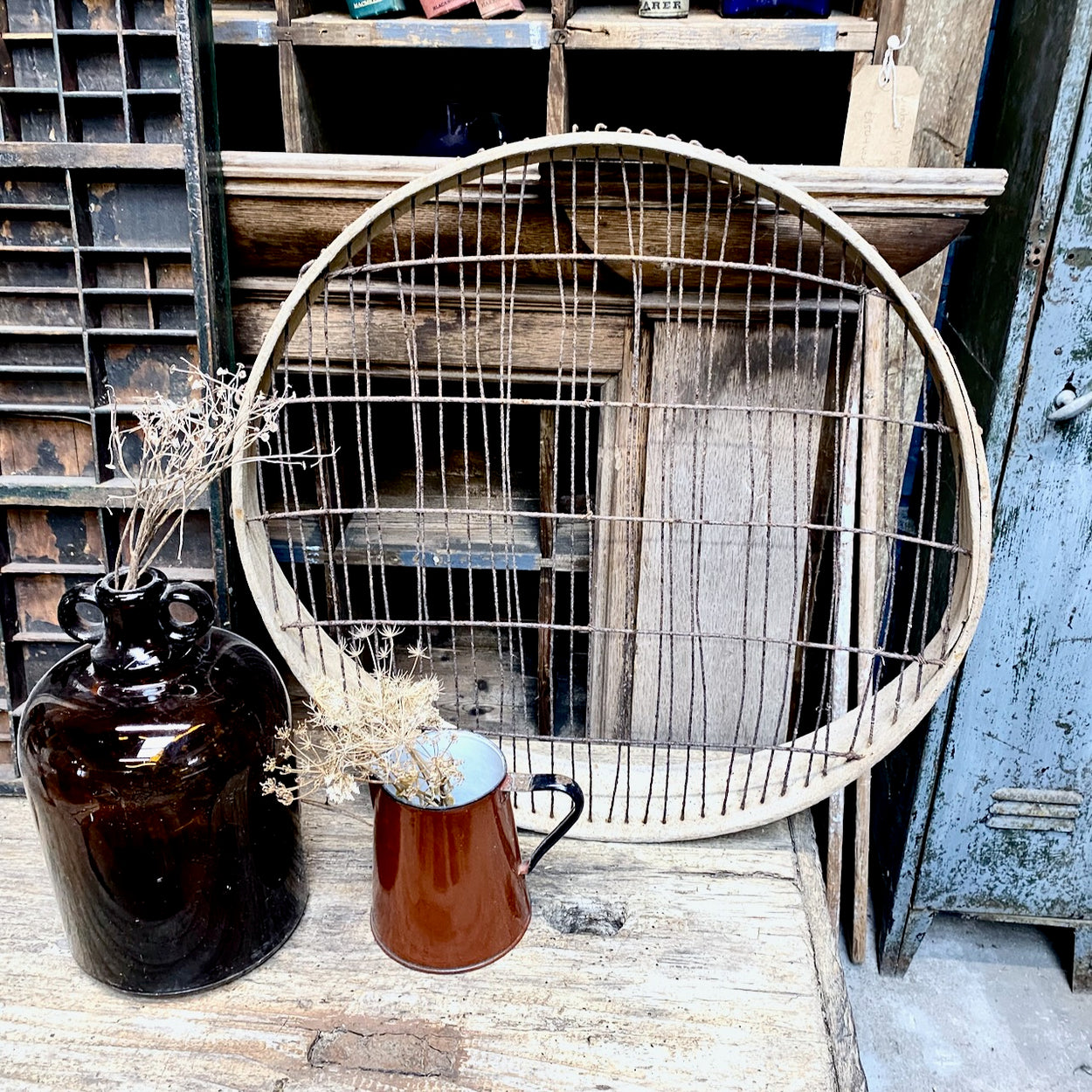 Large Rustic Vintage Sieve