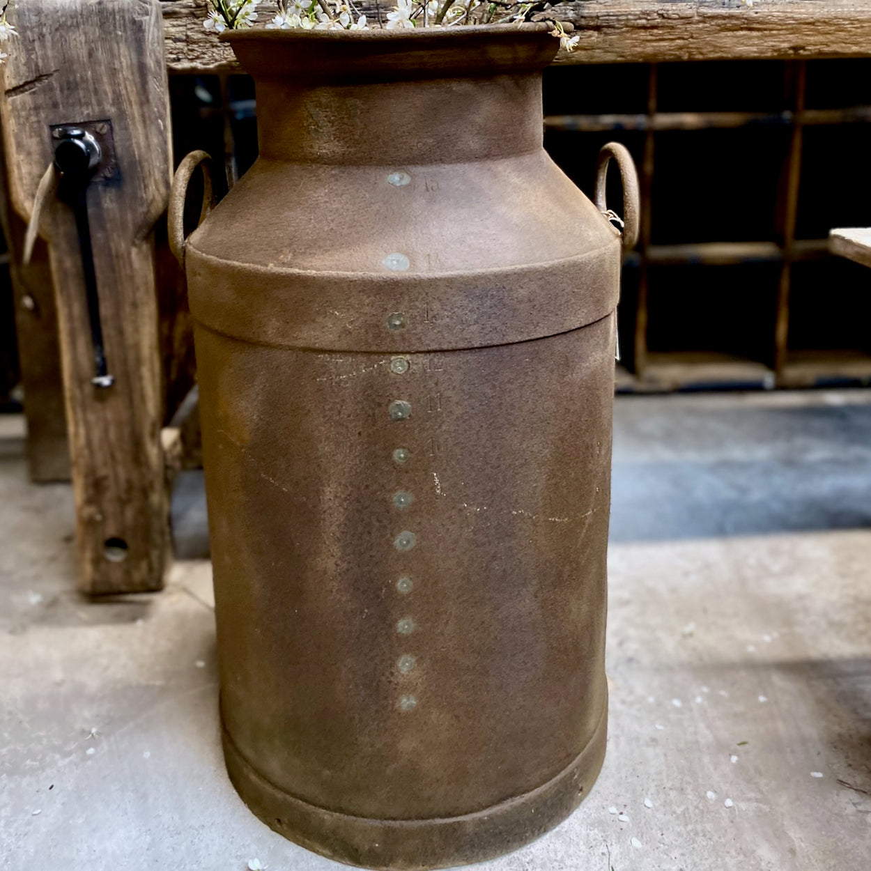 Large Vintage Rustic Milk Churn