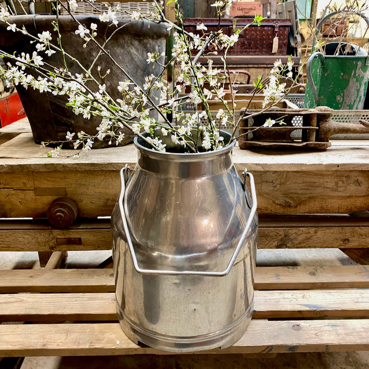 Vintage Fullwood Stainless Steel Milk Churn