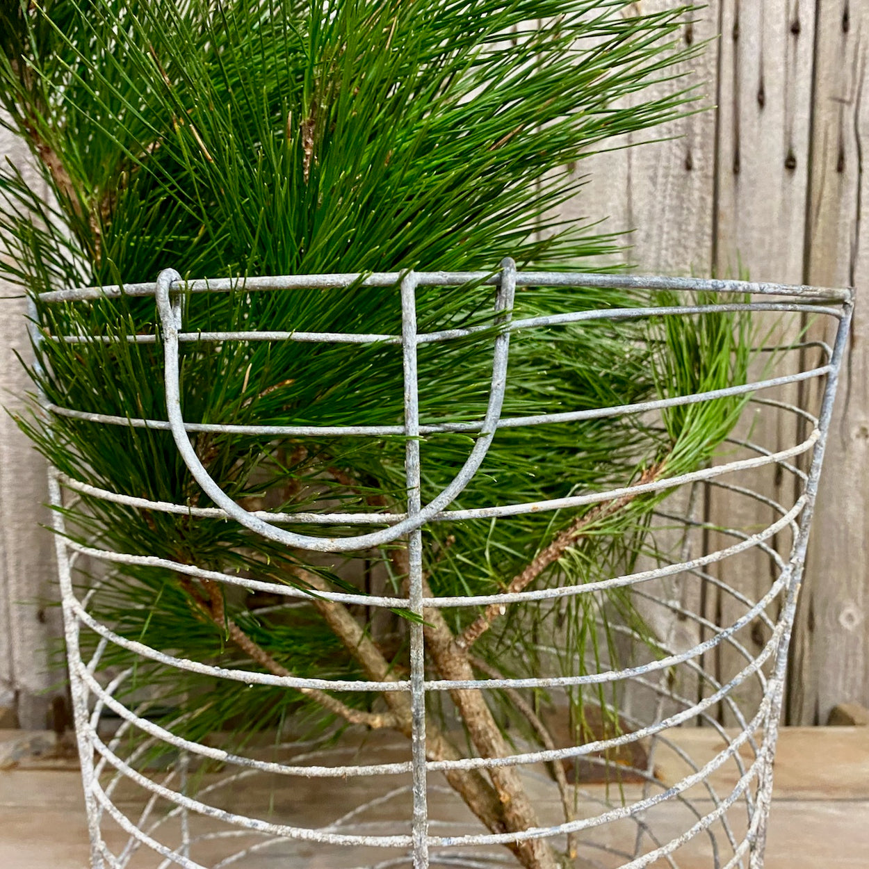 Large Vintage Wire Basket