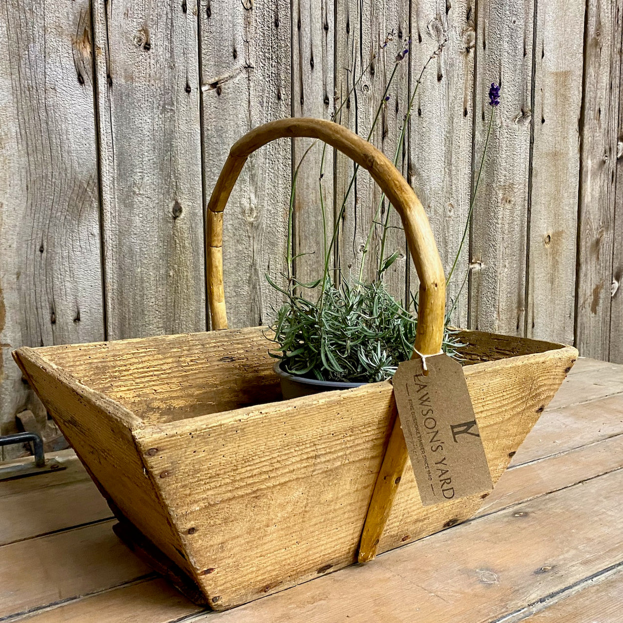 Antique Wooden Trug