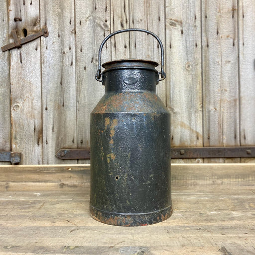 Vintage Black Milk Churn