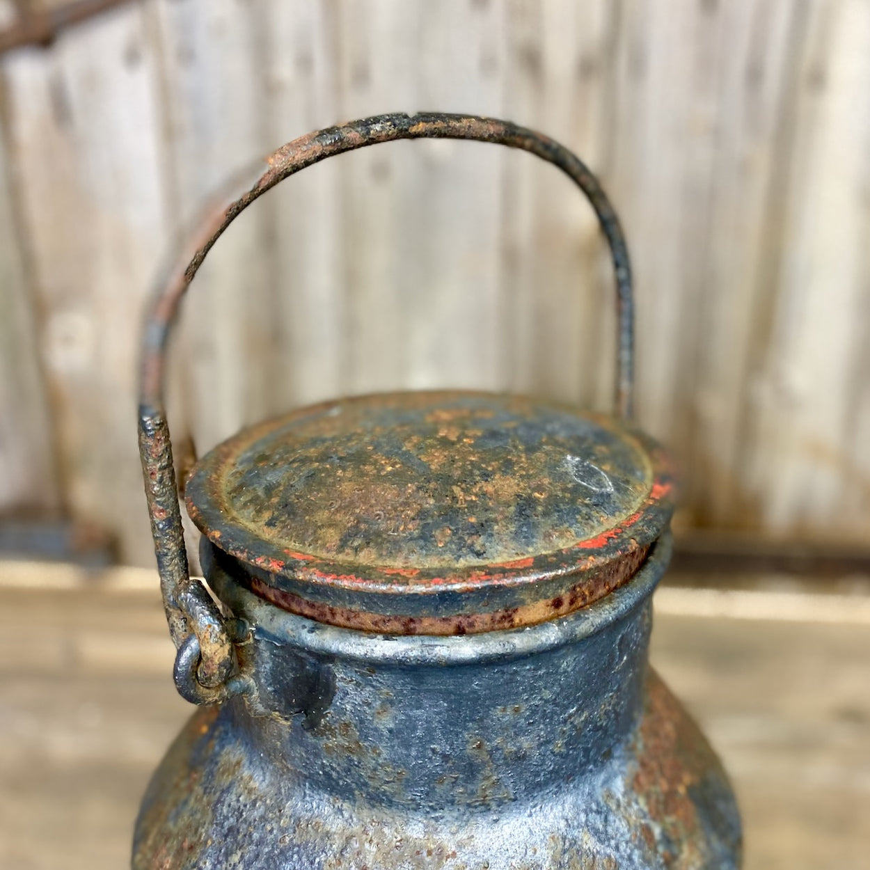 Vintage Black Milk Churn
