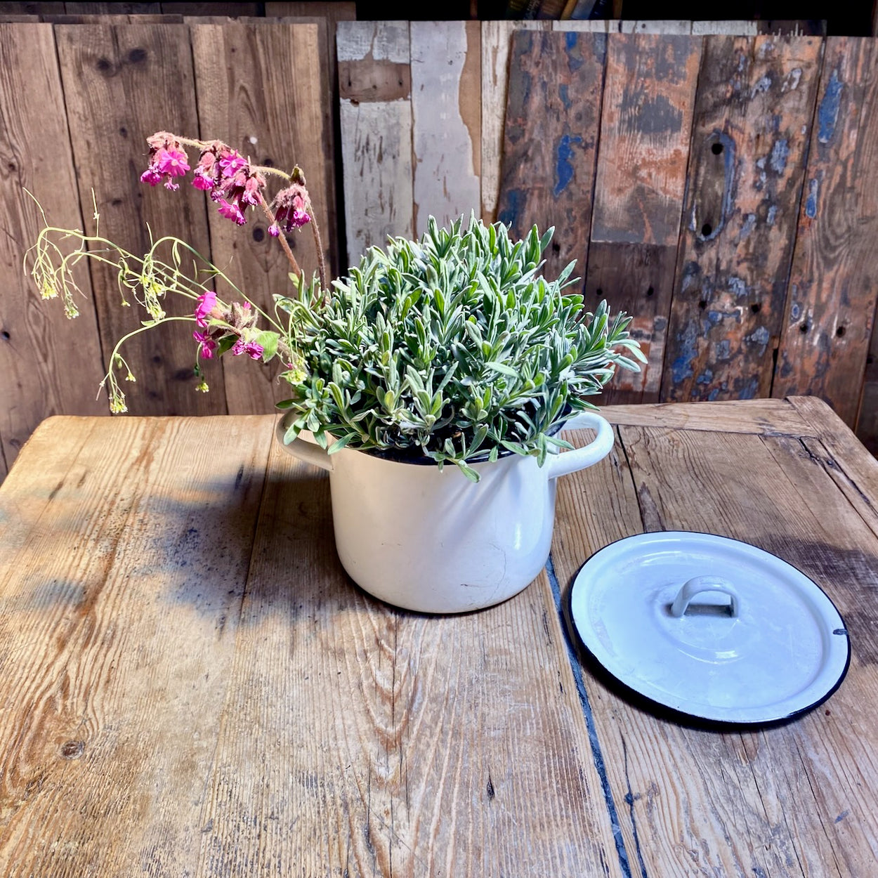 Vintage Enamel Pot