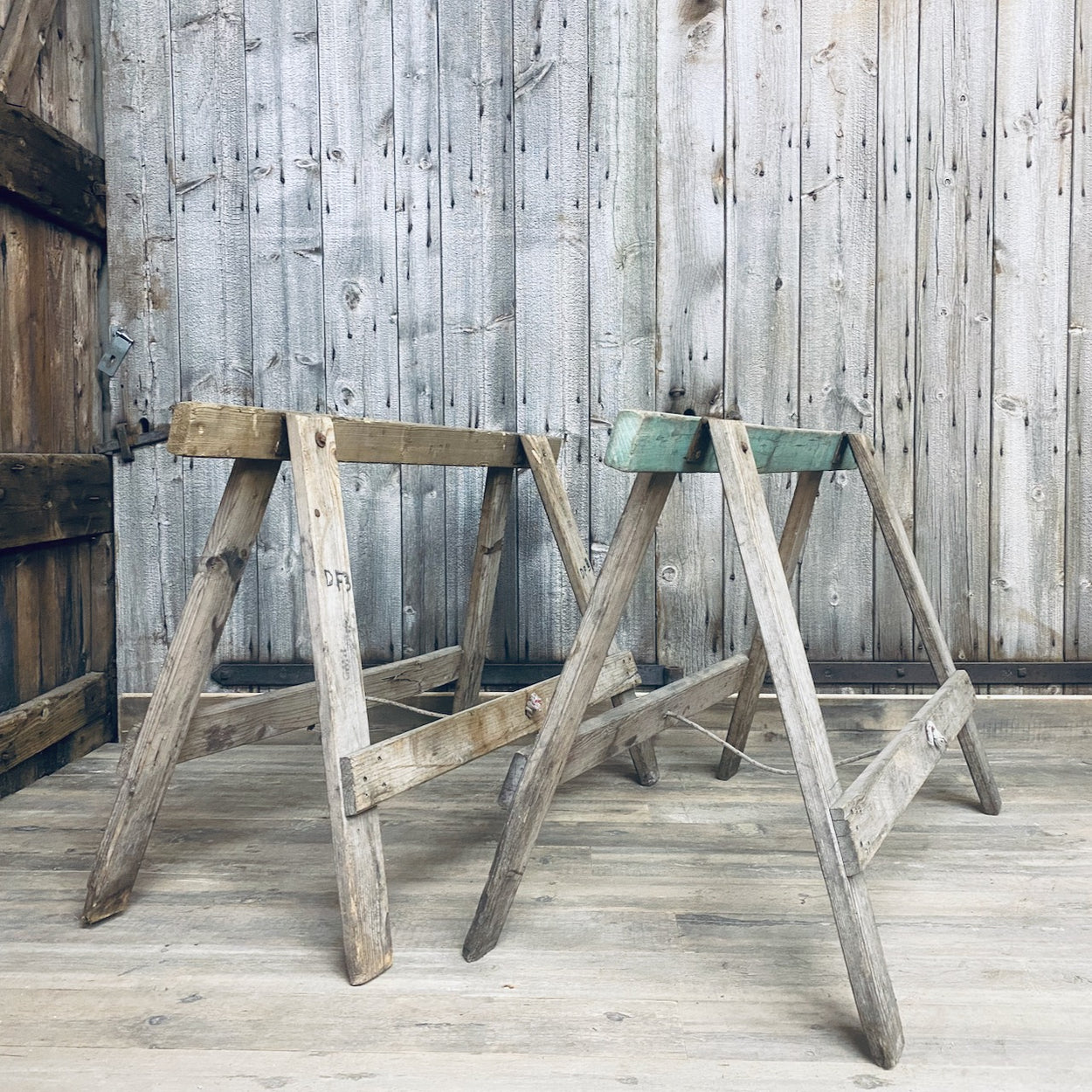 Reclaimed Wooden Trestles