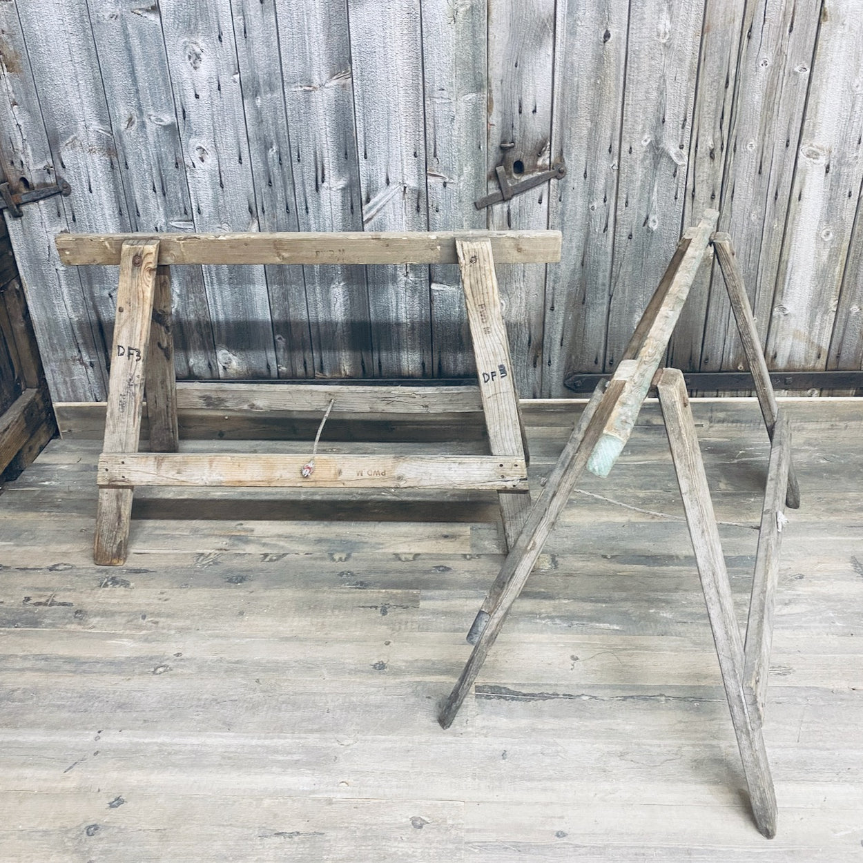 Reclaimed Wooden Trestles