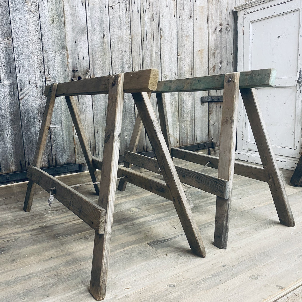 Reclaimed Wooden Trestles