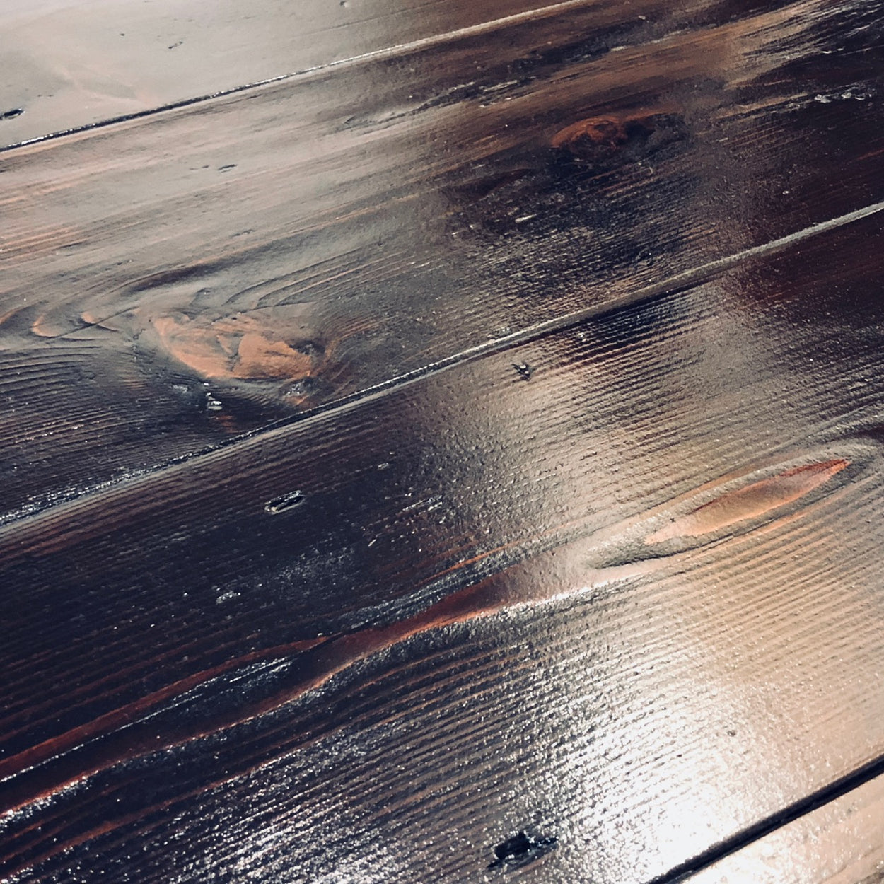 reclaimed pine floorboards