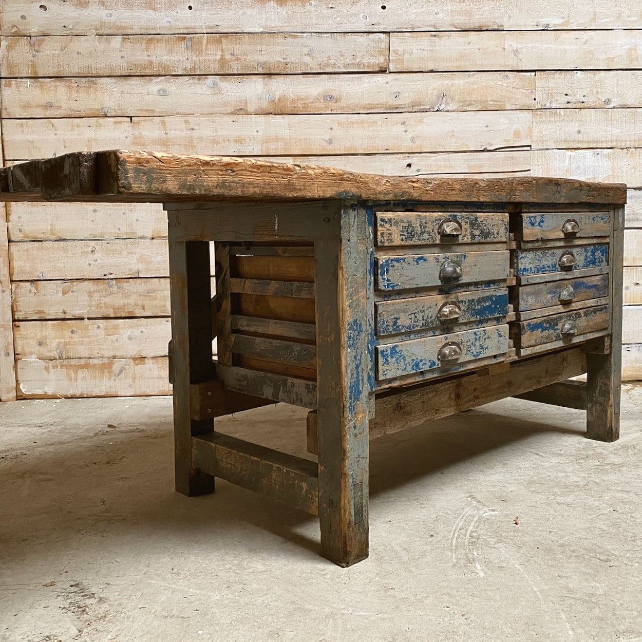 Vintage Industrial Workbench