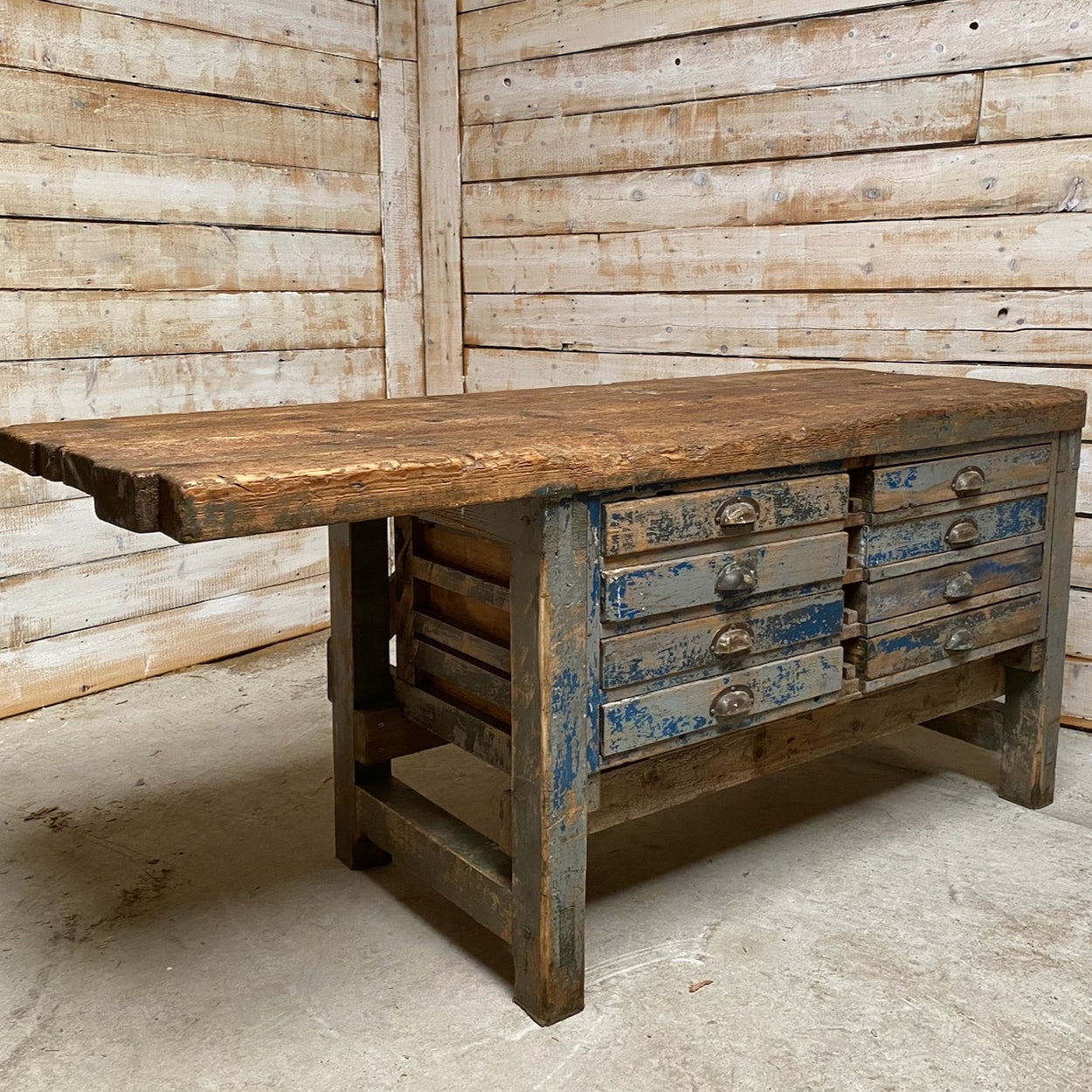 Vintage Industrial Workbench