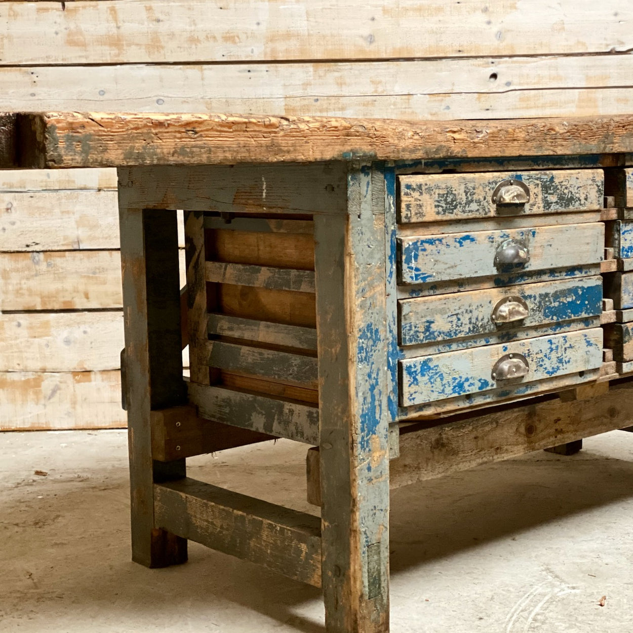 Vintage Industrial Workbench