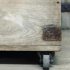 Large Vintage Wooden Grain Chest