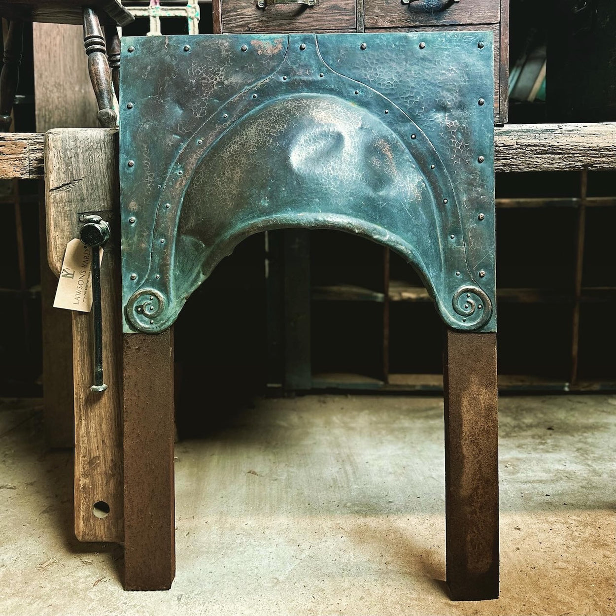 Antique Copper Top Fire Surround