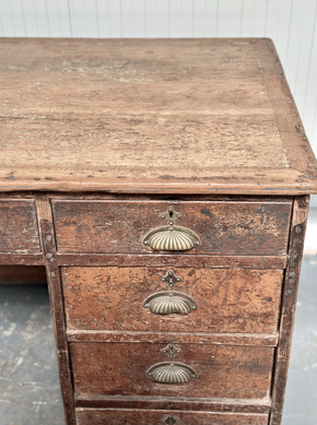 Antique Pedestal Writing Desk