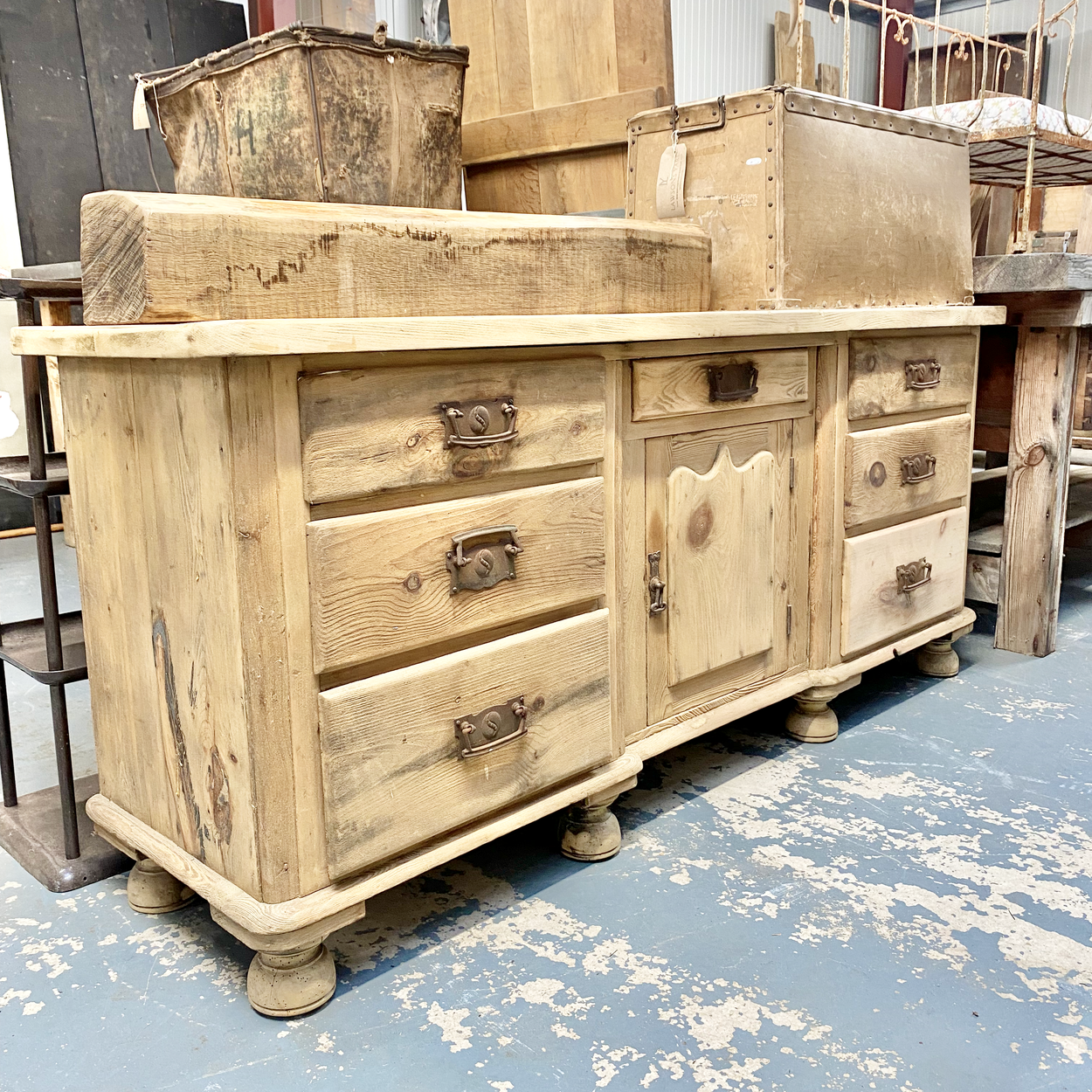Large 19thc Pine Dresser