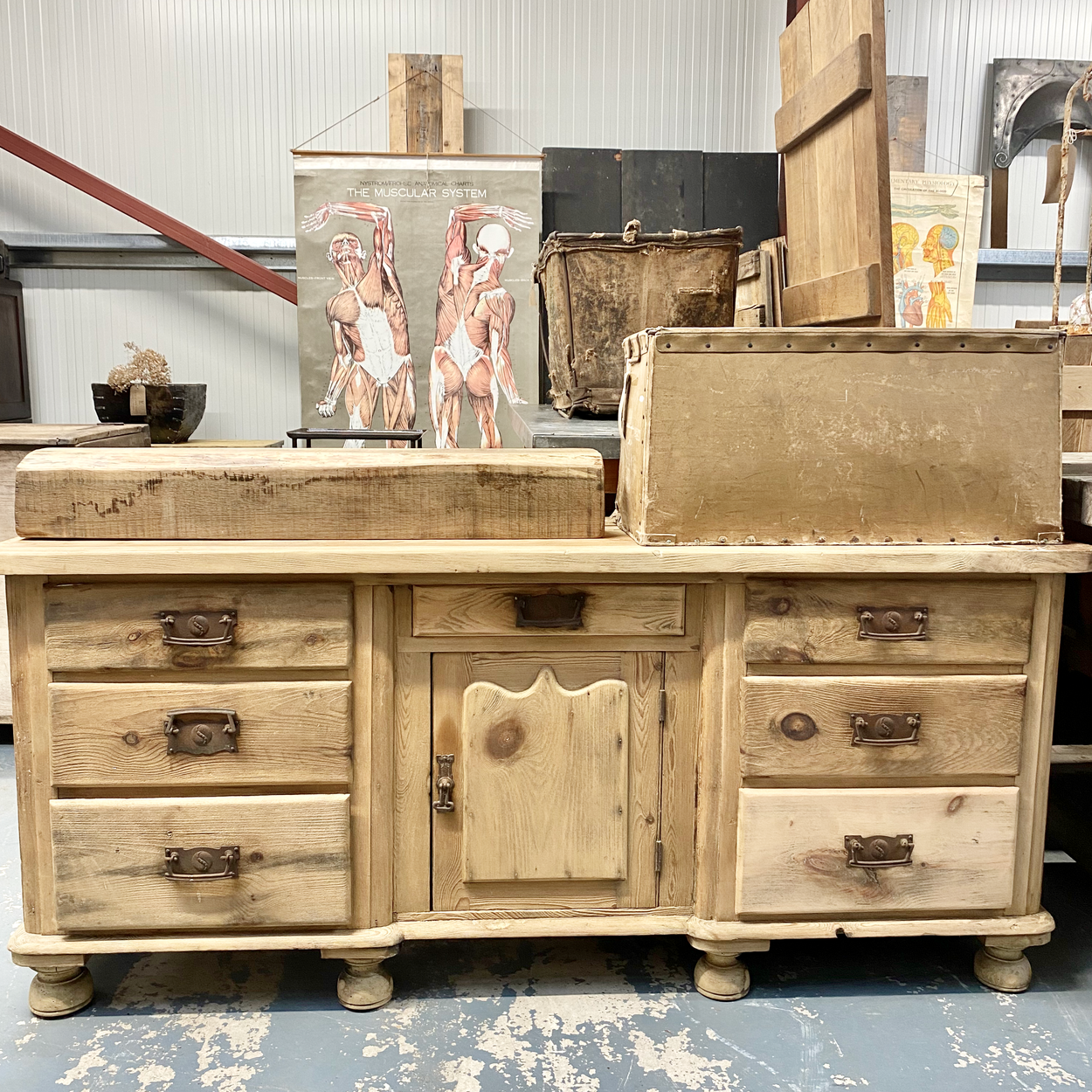 Large 19thc Pine Dresser
