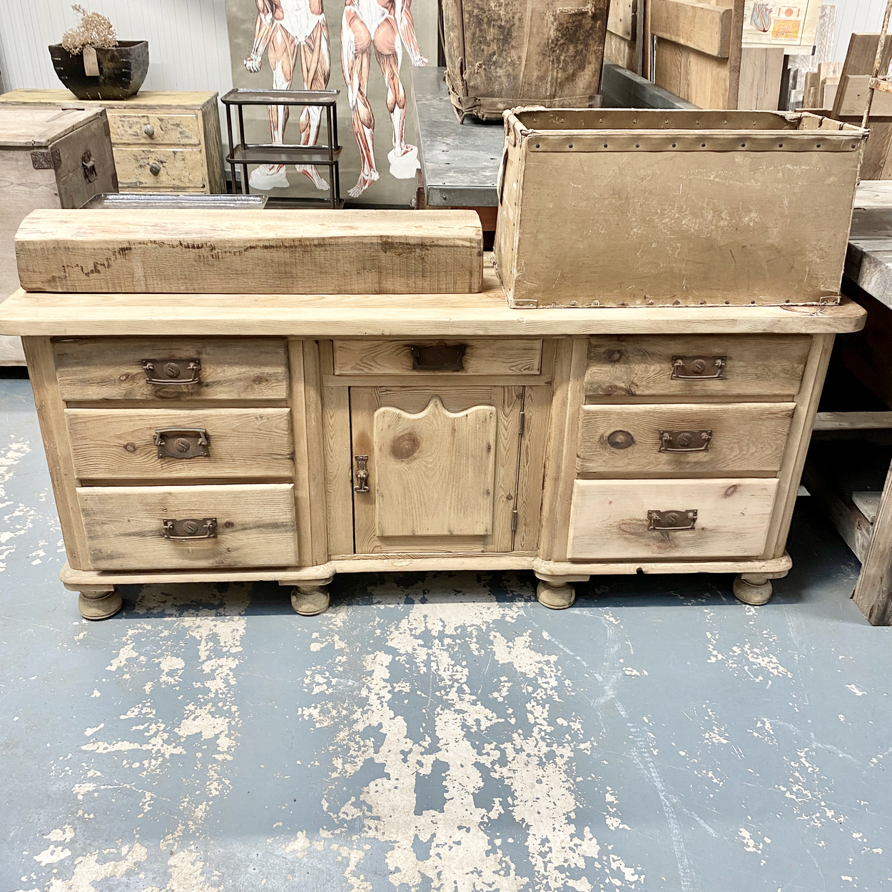 Large 19thc Pine Dresser