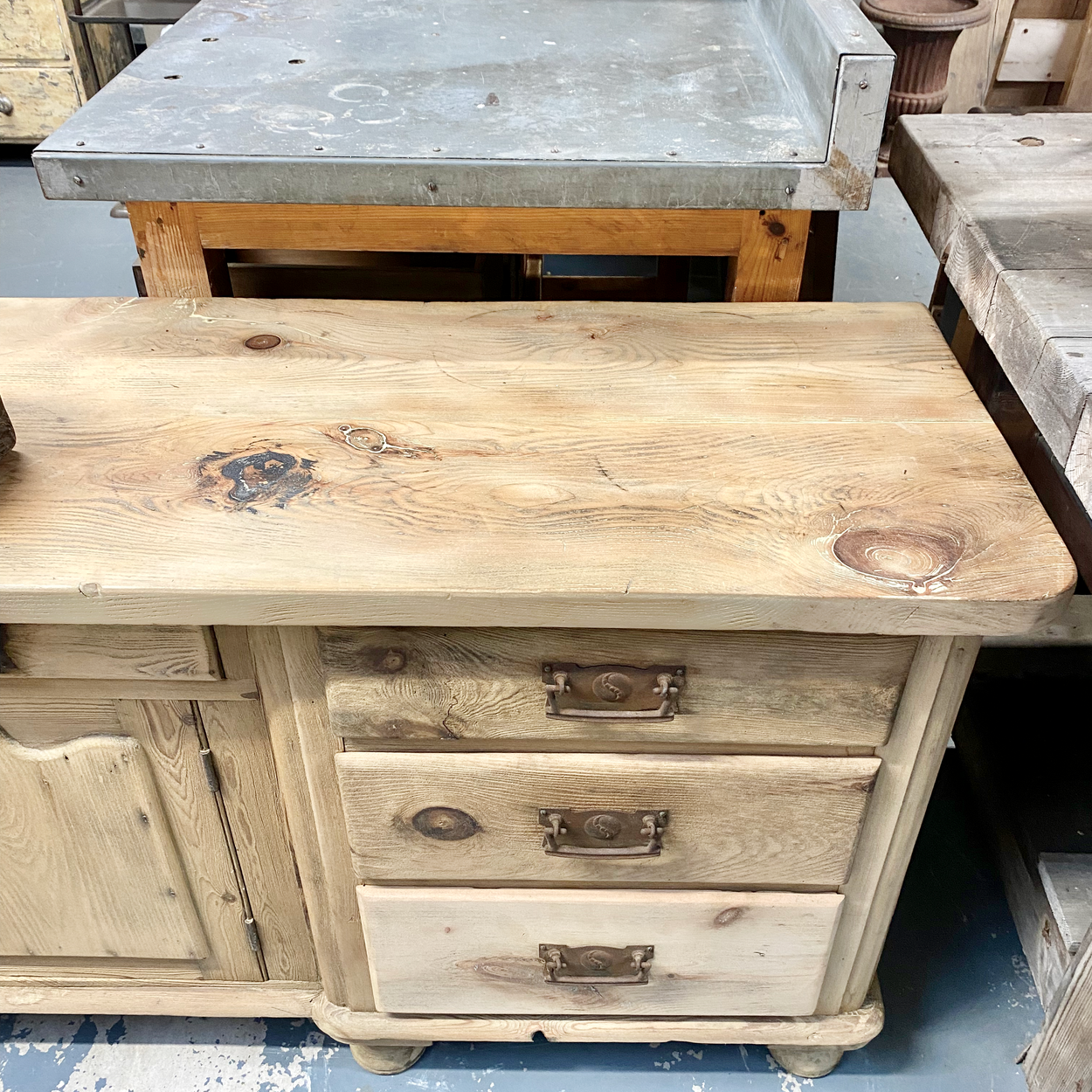 Large 19thc Pine Dresser
