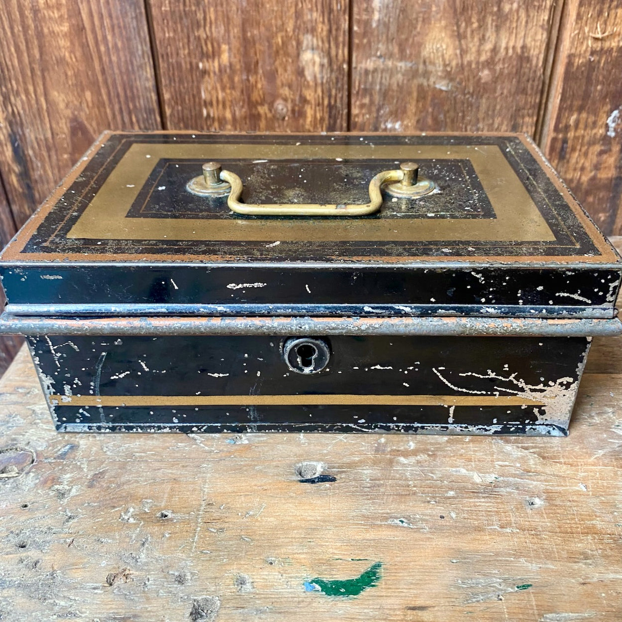 Antique Victorian Cash Tin