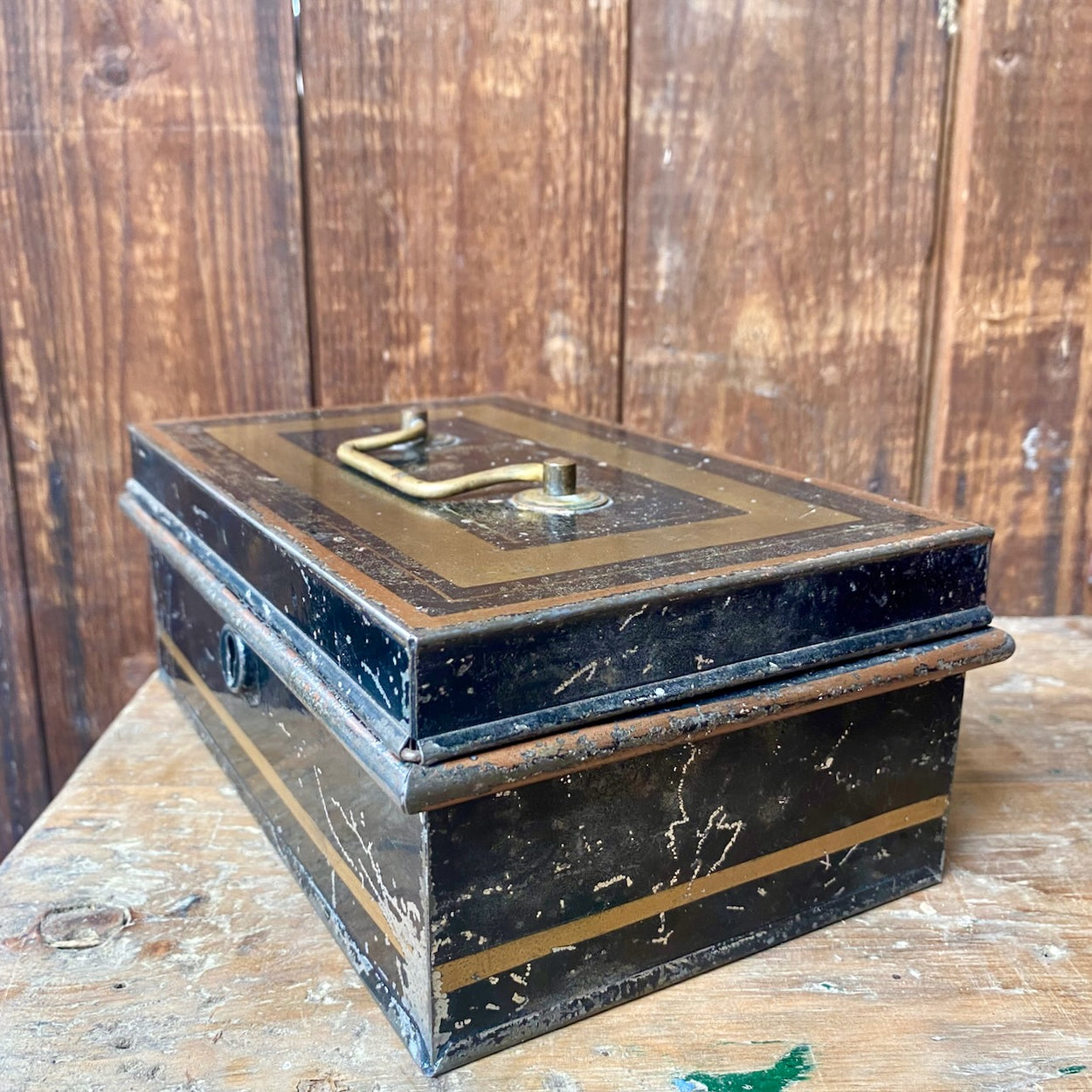 Antique Victorian Cash Tin