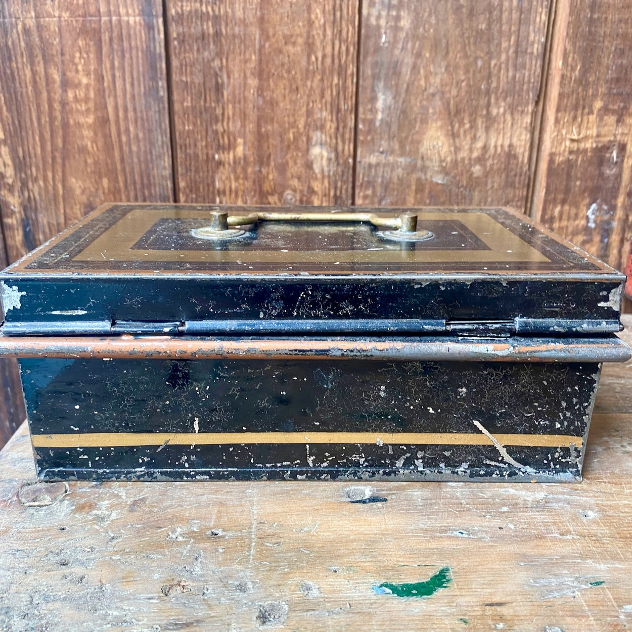 Antique Victorian Cash Tin