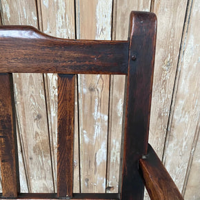 18th Century Country House Oak Carver Chair