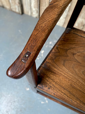 18th Century Country House Oak Carver Chair