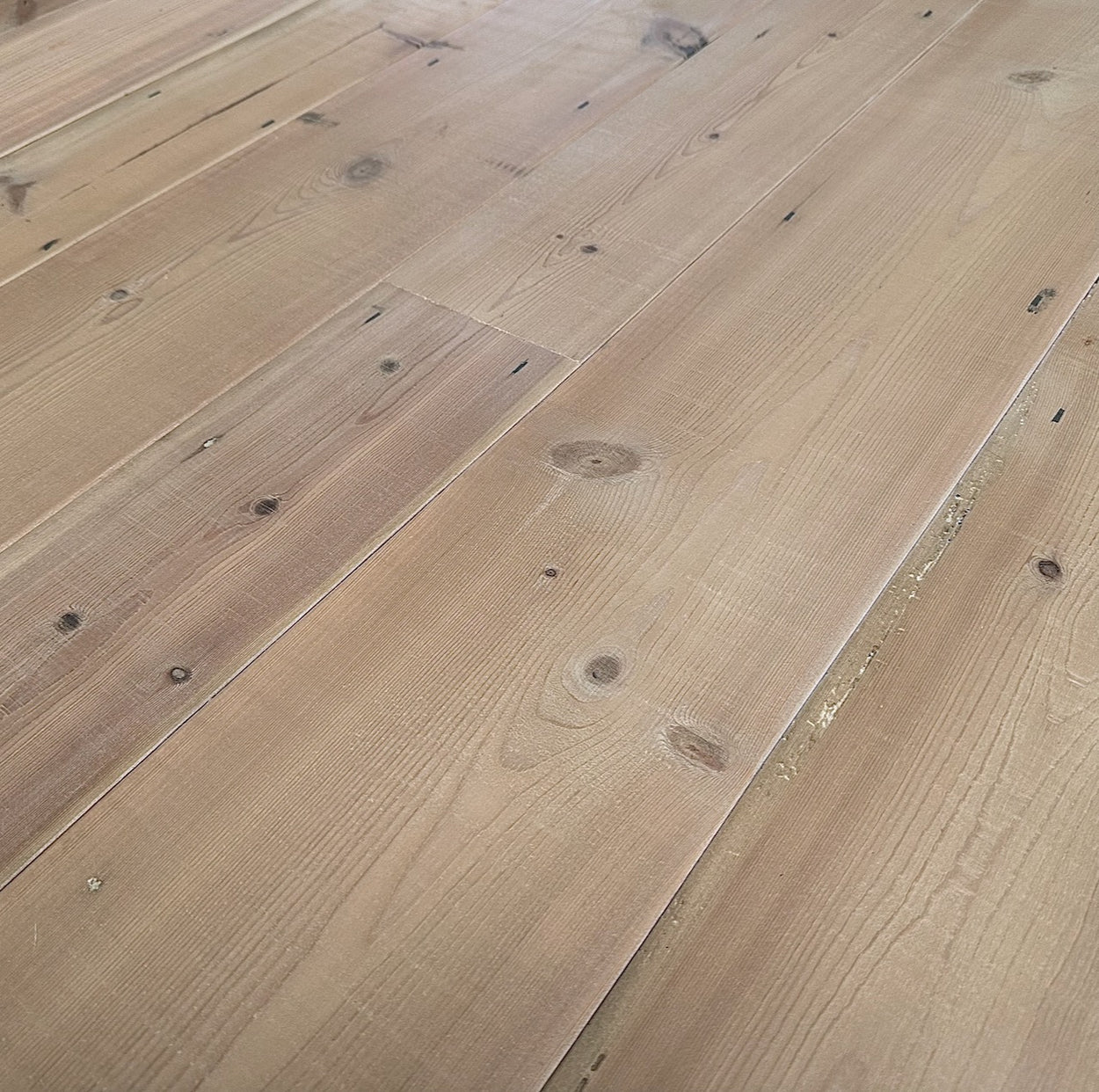 Lye Washed Floorboards