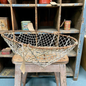 Vintage Galvanised Rustic Wire Basket