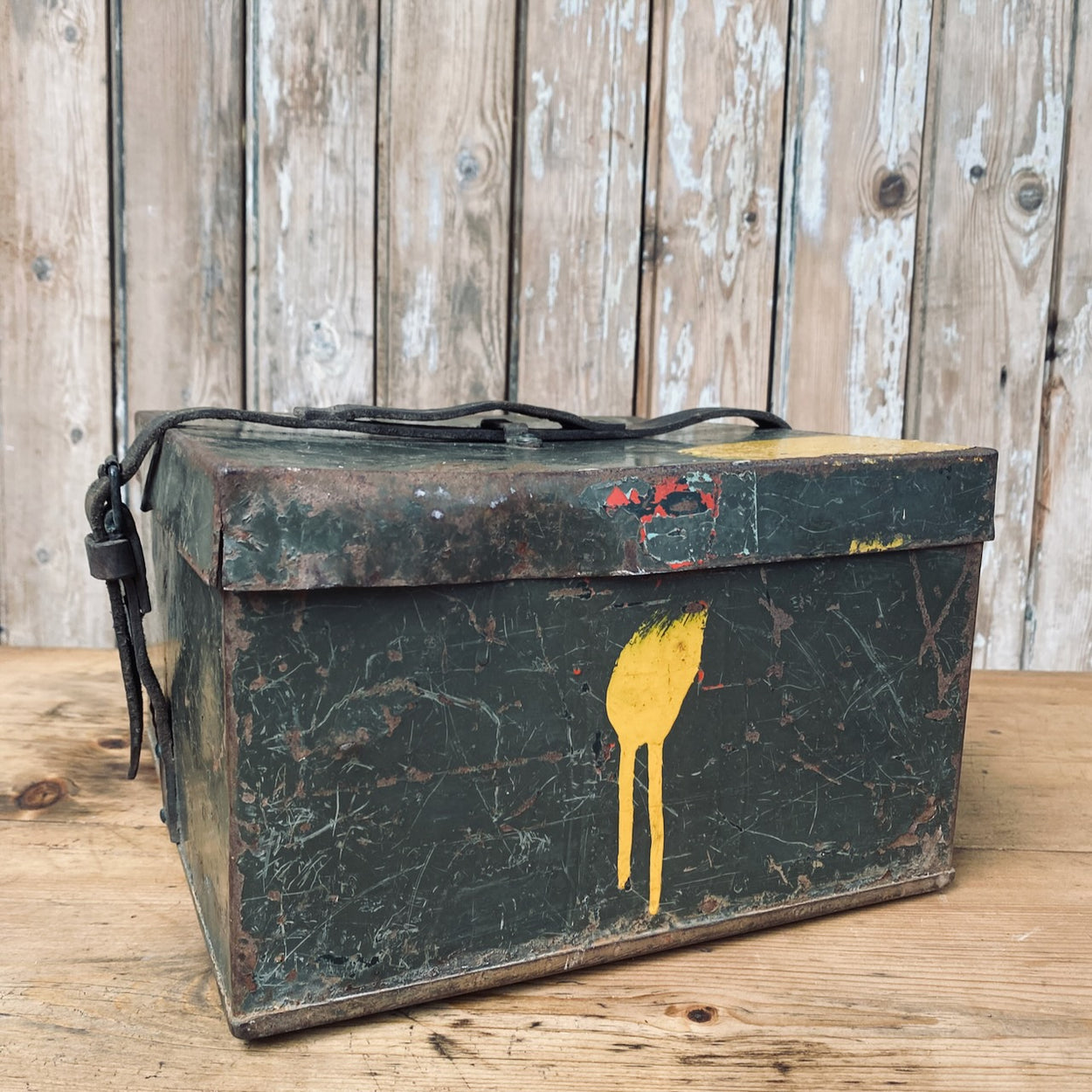 Vintage Metal Army Boxes