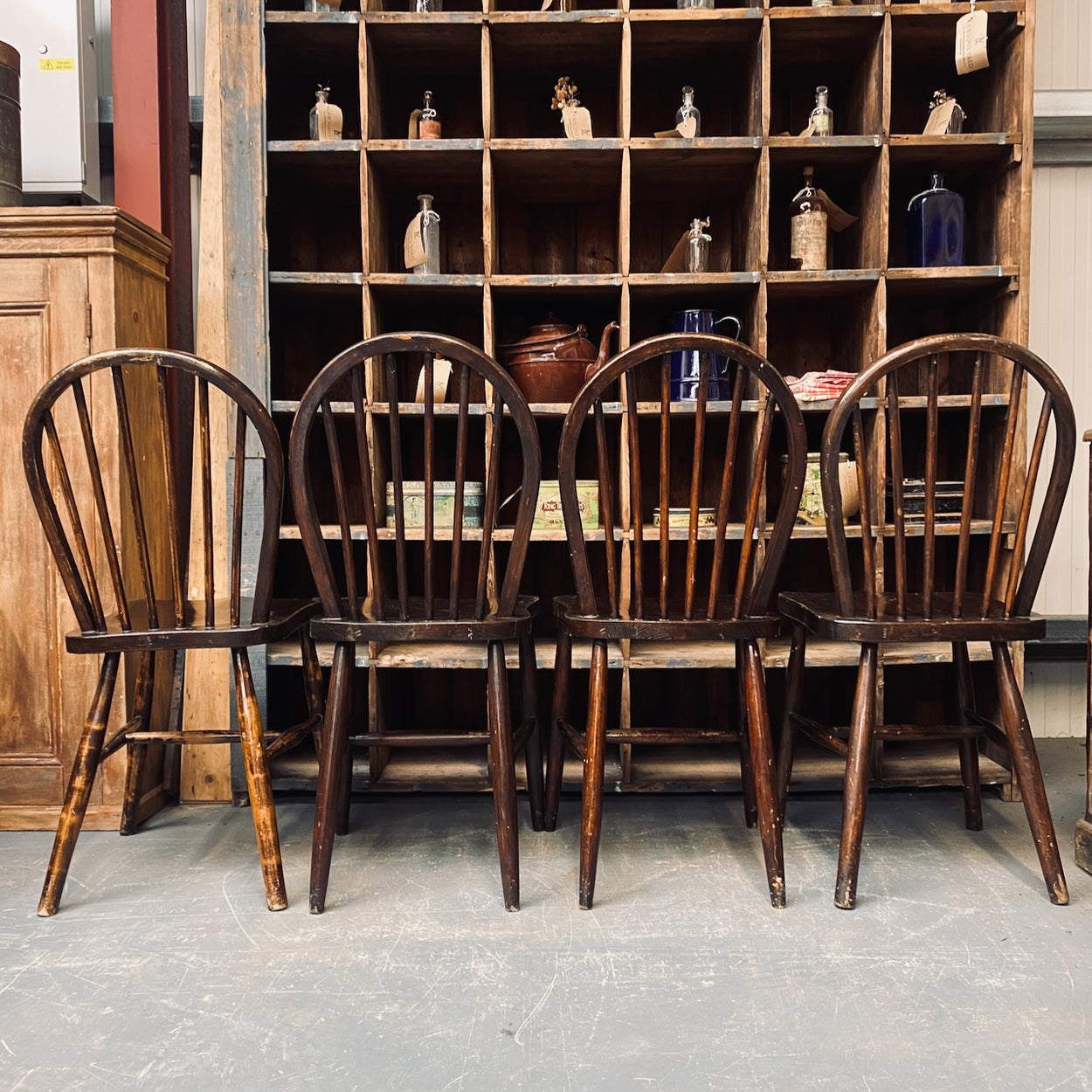 Vintage Ercol Windsor Chairs - Set of Four